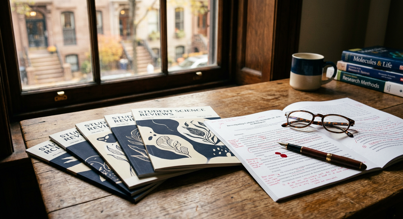 A manuscript on a desk beside a calendar showing a submission deadline